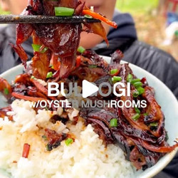 Vegan Bulgogi With Oyster Mushrooms