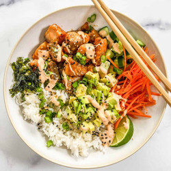 Crispy Salmon Bowls