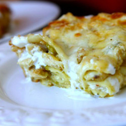 Green Chili And Chicken Lasagna