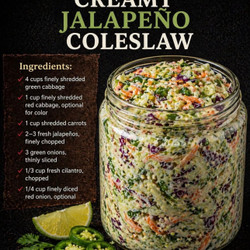 Creamy Jalapeño Coleslaw