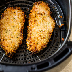 Honey-mustard air Fryer pork Chops 
