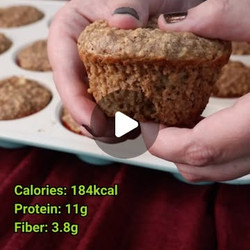 High Protein Apple Cinnamon Muffins