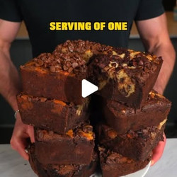 98 Calorie High Protein Ooey And Gooey Brookie Brick