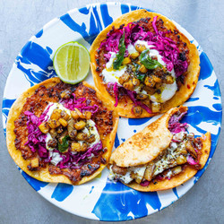 Crispy Sausage &amp; Curried Pineapple Tacos
