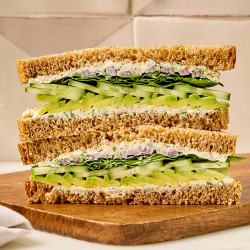 Cucumber-spinach Sandwich