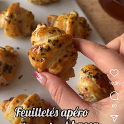 Croissants Feuilletés Au Bacon Et Boursin