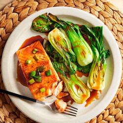 Salmon With Maple Ginger Sauce
