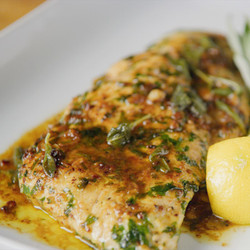 Lemon Pepper Chicken Breast With Brown Sage Butter