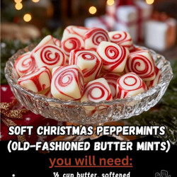 Soft Christmas Peppermints (Old-Fashioned Butter Mints)