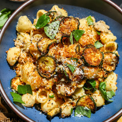 Caramelized Zucchini And Sausage Pasta