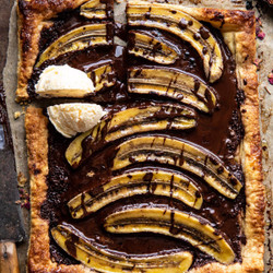 Warm Chocolate Banana Galette.
