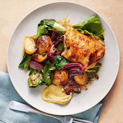 Lemon Chicken With Potatoes And Escarole