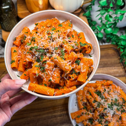 Creamy Spicy Sausage Rigatoni