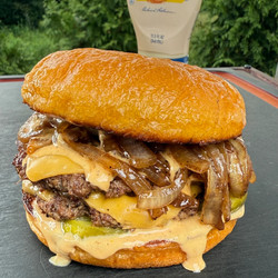 Ultimate Smash Burgers On The Griddle With Caramelized Onions