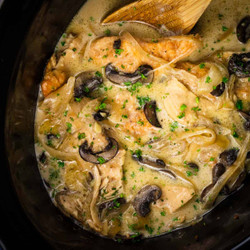 Creamy Crock Pot Chicken Marsala