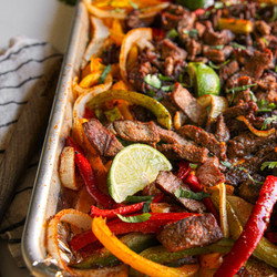 Whole30 Sheet Pan Steak Fajitas