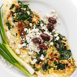 Feta And Spinach Egg White Omelette