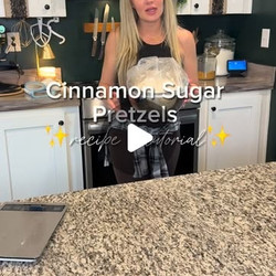 Sourdough Cinnamon Sugar Pretzel Bites