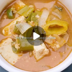 Diet Doenjang Gukbap (korean Soybean Paste Soup With Oatmeal)