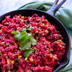 Beetroot Fried Rice