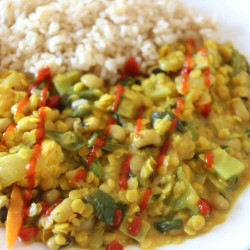 Cheap Lazy Vegan Green Curry