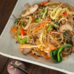 Japchae (Korean Stir-fried Noodles)