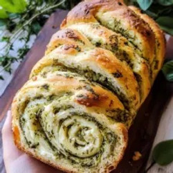 Swirled Garlic Herb Bread