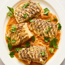 Romesco Sauce &amp; Cod
