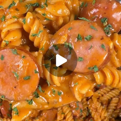 One Pan Cheesy Kielbasa Pasta