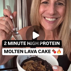 2 Minute High Protein Molten Lava Cake