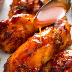 Air Fryer Hot Honey Butter Chicken Wings