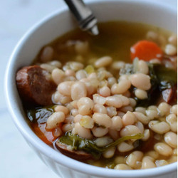 Instant Pot White Bean Soup With Sausage And Vegetables