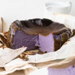 Ube Basque Cheesecake