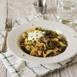 Weeknight Ground Beef Stroganoff