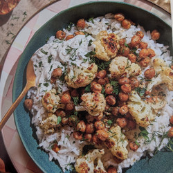 Herby Chickpea and Cauliflower Bowls with Lemon-Dill Sauce