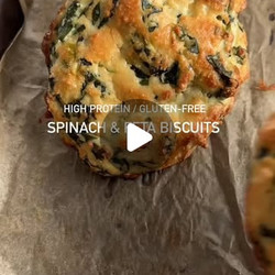 High-protein Spinach &amp; Feta Biscuits (gluten-free)