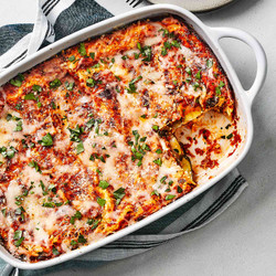Cheesy Spinach-zucchini Lasagna