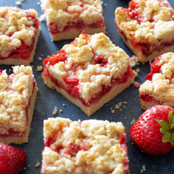 Strawberry Crumb Bars