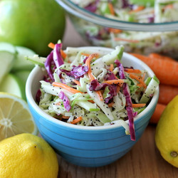 Apple And Poppy Seed Coleslaw