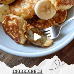 Banana Oat Cottage Cheese Pancake Bites