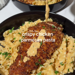 Crispy Chicken Parmesan Pasta