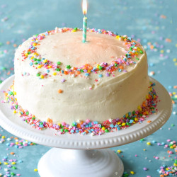 Vanilla Birthday Cake With Old-fashioned Vanilla Buttercream