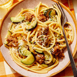 One Pot Pasta Recipe (with Sausage And Zucchini)