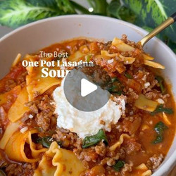 One Pot Lasagna Soup