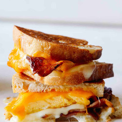 Extra Cheesy Breakfast Grilled Cheese