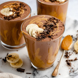 Chocolate Peanut Butter Banana Smoothie