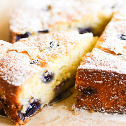 Lemon Blueberry Ricotta Cake