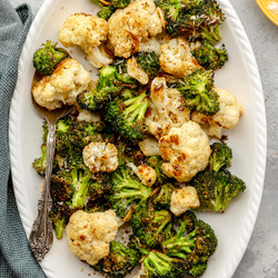 Roasted Broccoli And Cauliflower Recipe