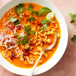 Creamy Butternut Squash And Coconut Noodle Soup