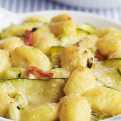 Gnocchi With Courgette, Mascarpone &amp; Spring Onions